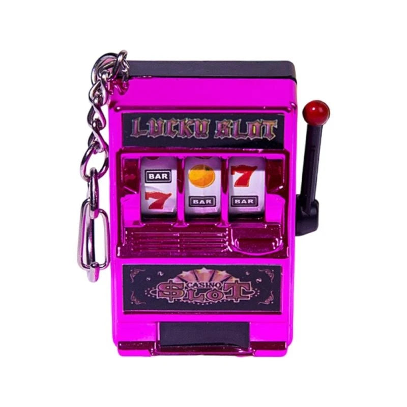 Mini Slot Machine Keychain