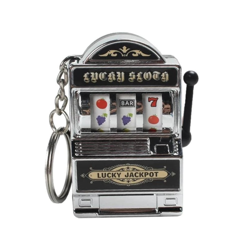 Mini Slot Machine Keychain