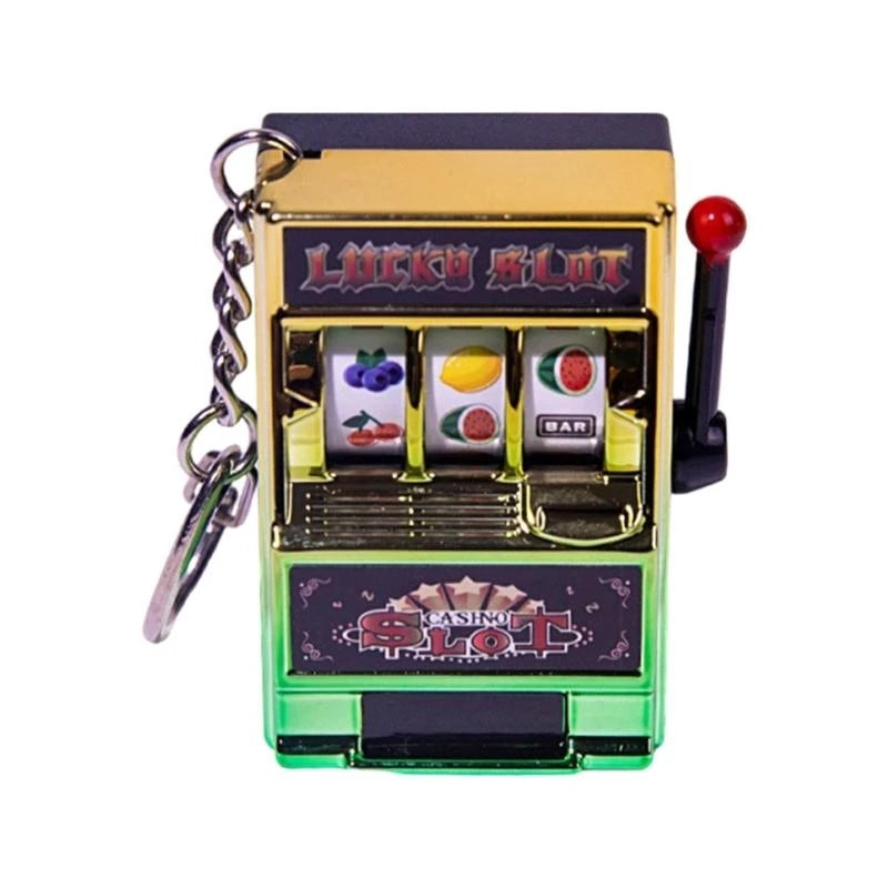 Mini Slot Machine Keychain