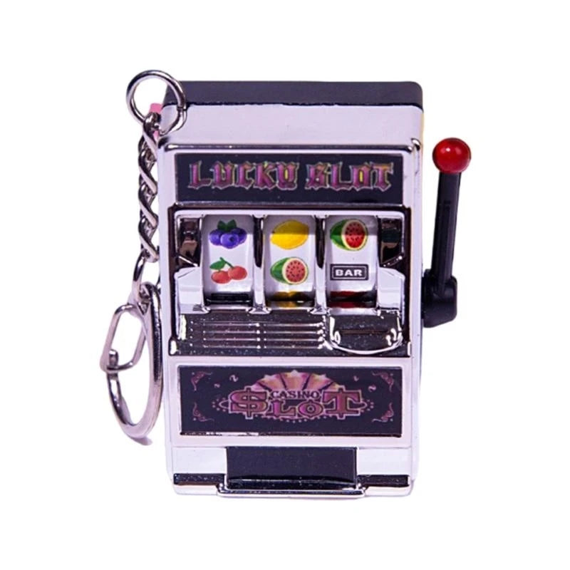 Mini Slot Machine Keychain