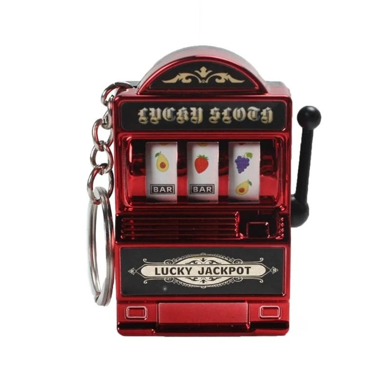 Mini Slot Machine Keychain