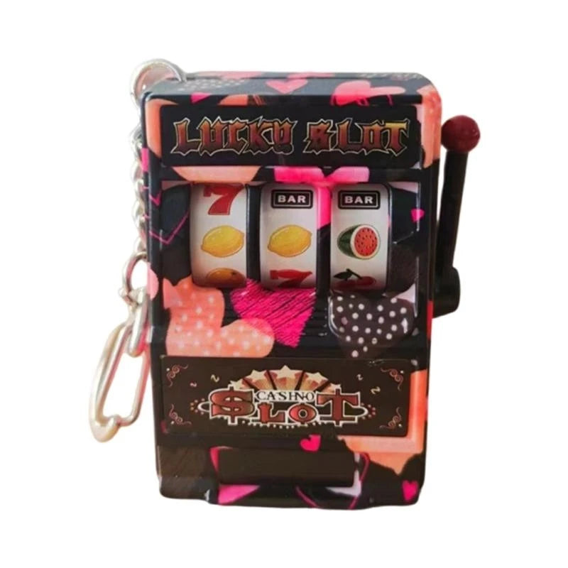 Mini Slot Machine Keychain
